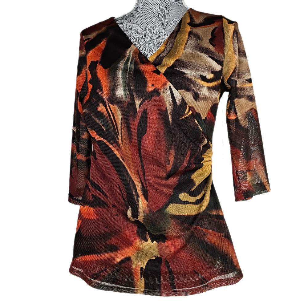 Coldwater Creek Wrap Front Blouse